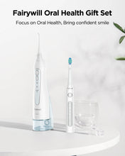 تحميل الصورة إلى عارض المعرض، Fairywill Water Flossers for Teeth 300ML Oral Irrigator Rechargeable Portable Dental 3 Modes Water Tank Waterproof Teeth Cleaner