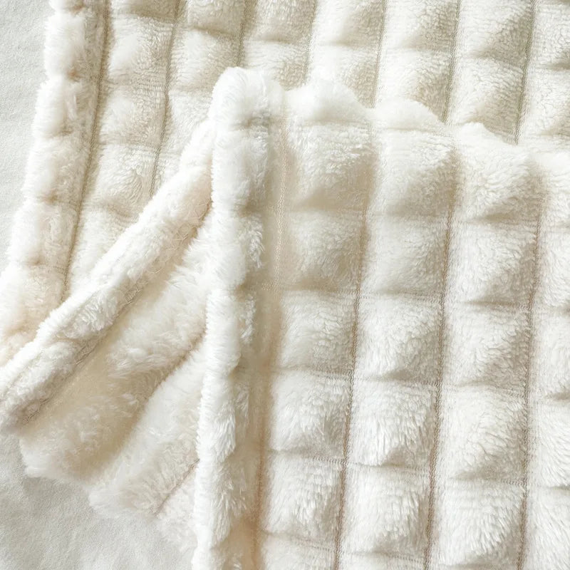 New Winter Blanket Home Warm Office Lunch Break Blanket Sofa Cover Bedspread Travel Blanket  Thick Warm Bedsheet Shawl Alanket