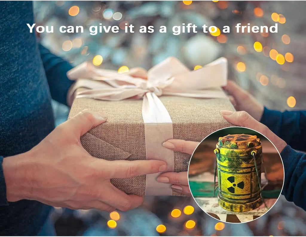 Mini Simulation Nuclear Reactor Night Light Gift Handheld Camping Light Halloween Gift Glowing Lantern Home Decor Party Prop