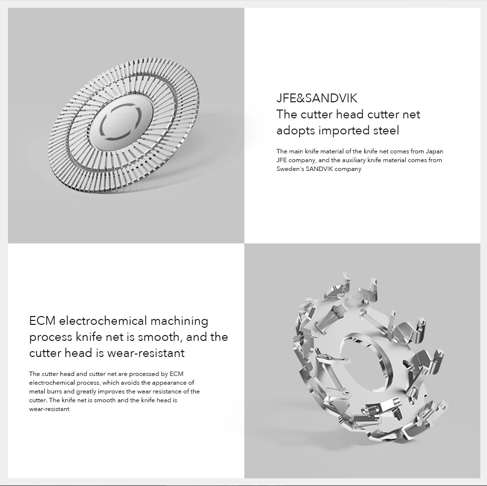 Xiaomi Mijia Electric Shaver S500 Portable Beard Trimmer Dry Wet Shaving Washable beard trimmer Electric Shaver For Man