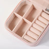 Portable Mini Jewelry Storage Box Travel Organizer Jewelry Case Leather Storage Earrings Necklace Ring Jewelry Organizer Display