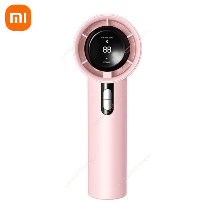 Xiaomi Ultra Silent Handheld Fan, 100 Speed USB Rechargeable Portable Mini Turbo Fan with LED Indicator for Office and Traveling