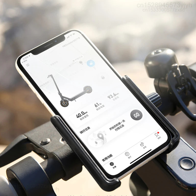 Xiaomi Ninebot Handlebar Phone Holder Electric Vehicle Bicycle Kickscooter Motorcycle Electric Scooter Mobile Phone Stand Stable