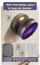 Load image into Gallery viewer, Foldable Desktop Fan Mini  Wall-Mounted Fan With Warm Night Light Rechargeable 4 Gears Adjustable Portable Air Circulation Fan - Mighty Dollars