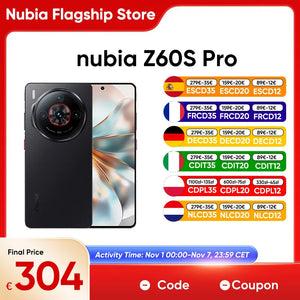 Zte Nubia Z60S Pro 5g Smartphone Snapdragon 8 Gen 2 6.78'' 120Hz Oled Screen 80W Fast Charging 50Mp Camera Android 14 Google Play Global Version