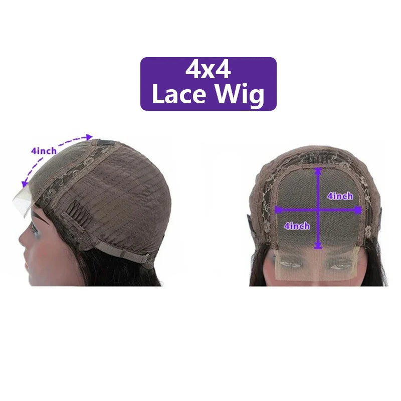 Deep Wave Glueless Wig Human Hair Ready To Wear And Go PrePlucked For Women Precut 6x4 Closure Curly Lace Front Wigs On Sale