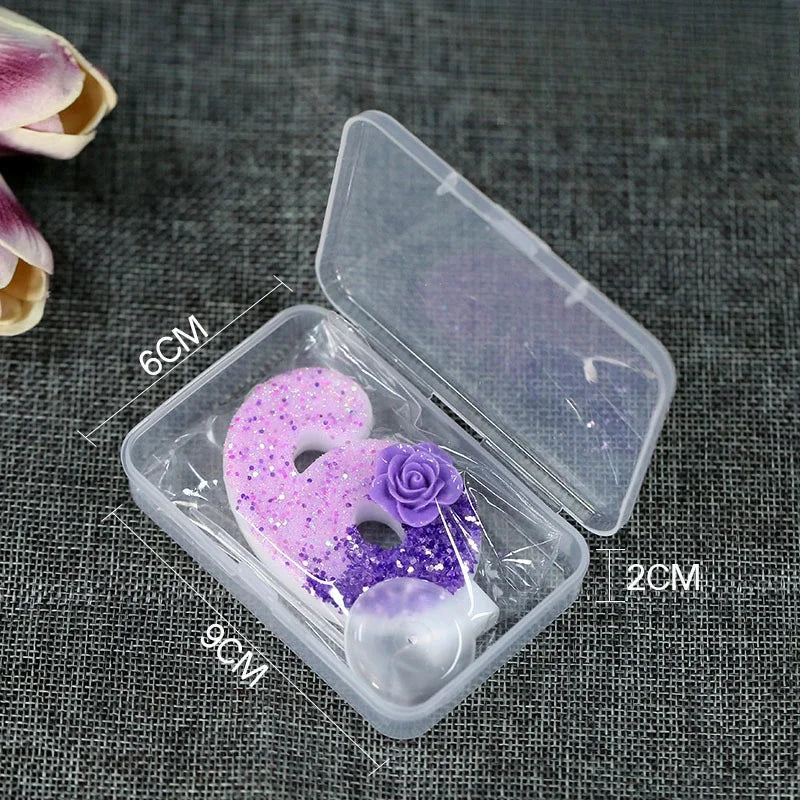 0 1 2 3 4 5 6 7 8 9 Birthday Candle 1 Years Purple Flower Birthday Candles for Cake Purple Children's Birthday Candle Decoration