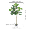 SucceBuy Artificial Olive Tree 4/5/6FT Tall Faux Plant Secure PE Material Anti-Tip Tilt Protection Low-Maintenance Tree for Home