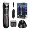 Kemei Groin Area Hair Trimmer Body Hair Hygiene Razor Ceramic Blade Waterproof Wet Dry Clippers Electric Shaving Machine KM-1838