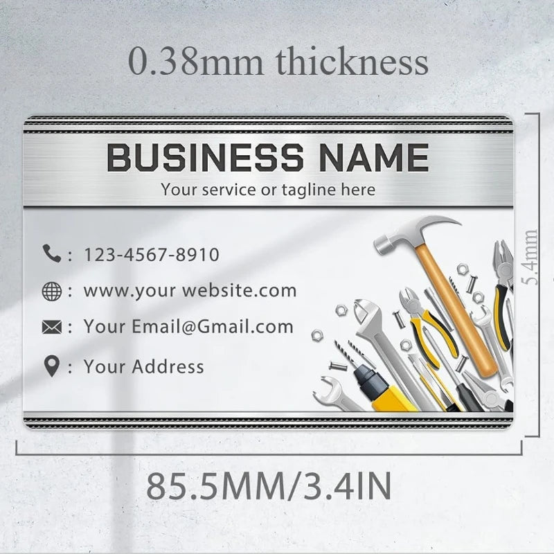 100/200/500 PCS Transparent PVC Business Card Colorful Printing Personalized LOGO Text Thank You Card Free DESIGN 0.38mm