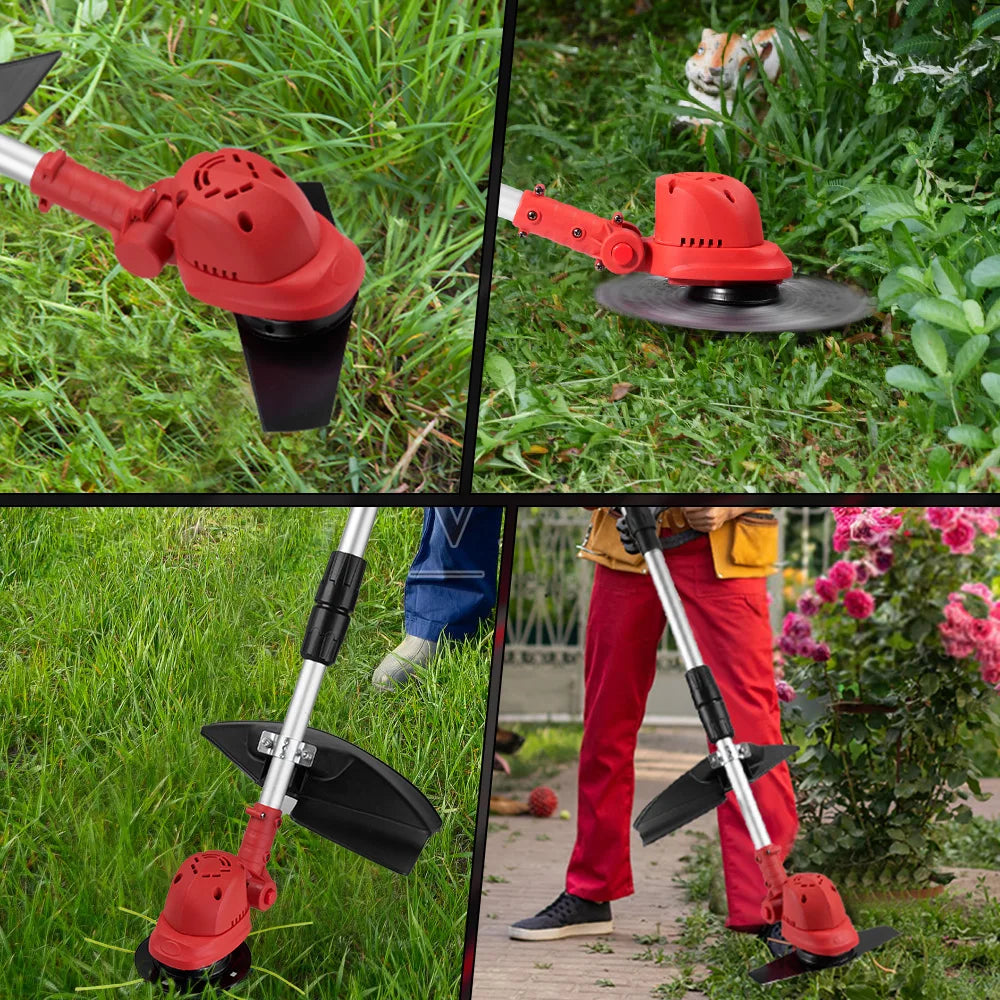 10Inch 4000W Brushless Electric Lawn Mower 36000RPM Grass Trimmer Length Adjustable Garden Tools For Makita 18V Battery Pins