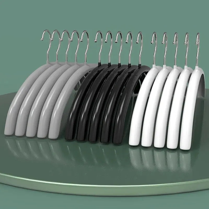 5PCS Impregnated Plastic Semi-circle Adult Clothes Hanging No Trace Non-slip Bolting Clothes