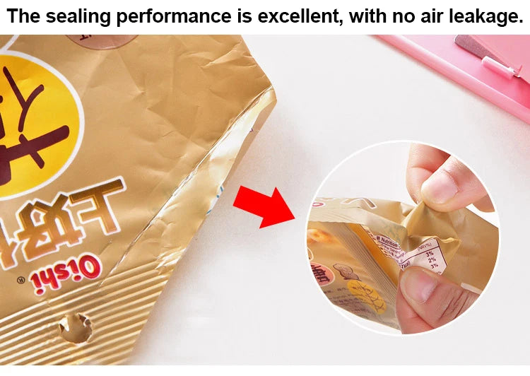 Mini Sealing Machine USB Rechargable Heat Sealer Storage Bag Plastic Package Food Sealer Clip Bag Handheld Food Heat Sealer