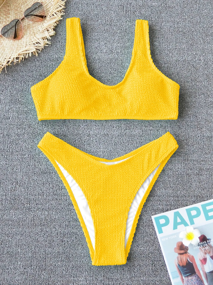 Sexy Bikini 2025 Swimsuit Women Swimwear Push Up Bikini Set Thong Brazilian Bathing Suit Beach Wear Biquini Bather Female