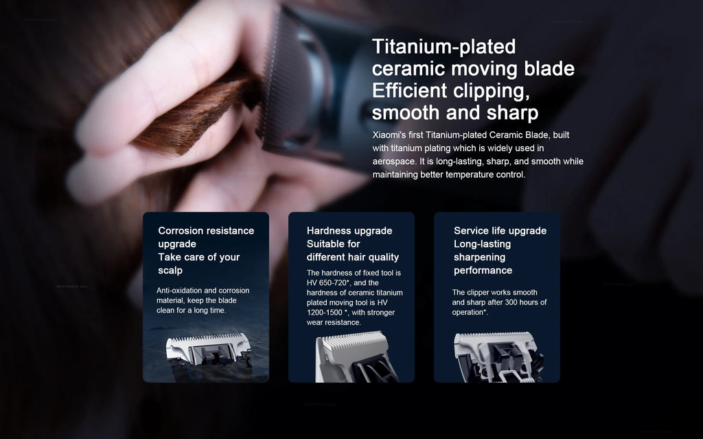 XIAOMI MIJIA Hair Trimmer Machine IPX7 Waterproof Hair Clipper Professional Cordless Electric Hair Cutting Barber Trimmers Men