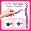 1PC Eyelash Tweezer Stainless Steel Anti-Static Eyelash Extensions tweezers Makeup Tools