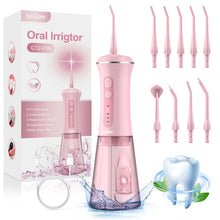 تحميل الصورة إلى عارض المعرض، Sejoy Dental Water Flosser Portable 350ml Oral Irrigator USB Rechargeable 5 Modes Teeth Cleaner Toothbrush Oral Hygiene Clean