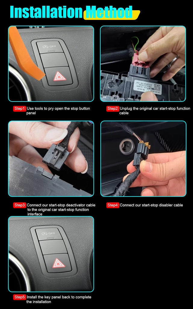 For AUDI A1 2011-2018 Car Automatic Stop Start Engine System Off Close Control Sensor Plug Smart Stop Cancel Auto Accessorie