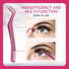 1PC Eyelash Tweezer Stainless Steel Anti-Static Eyelash Extensions tweezers Makeup Tools