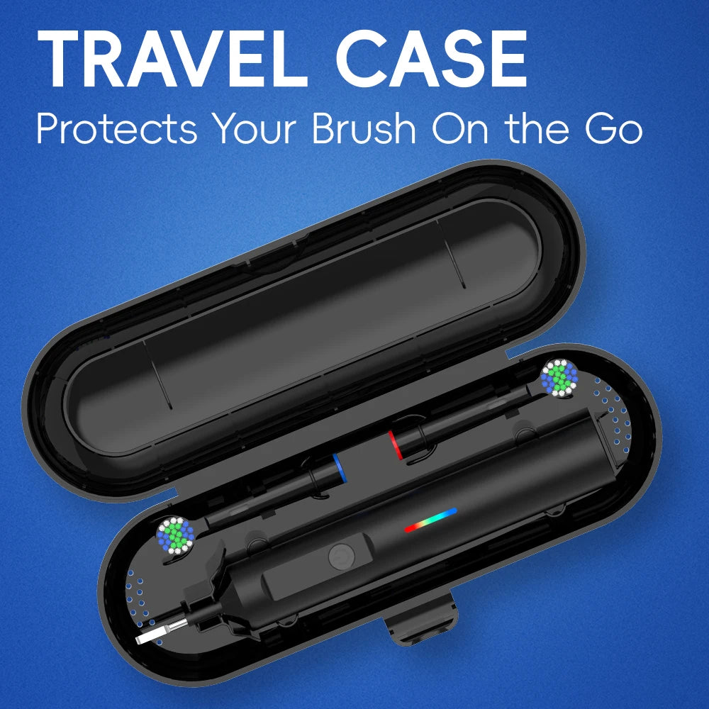 Smart Rotating Electric Toothbrush, Rechargeable Rotary Toothbrush  Heads, Compatible with Oral B Replacement Brush Heads