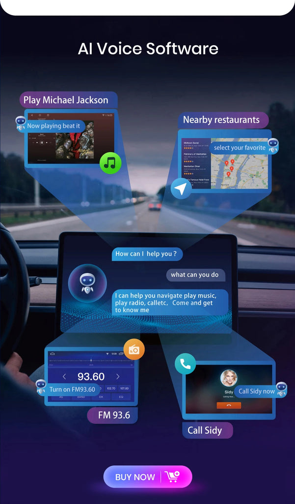 AWESAFE Wireless CarPlay for Apple Android 13 Auto Radio for FIAT 500 Abarth 2007 2008 2009-2015 Multimedia Screen Stereo GPS