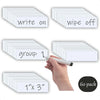 Dry Erase Magnetic Labels 1x3Pack of 60 Write On Magnets Sticker Real Waterproof Reusable for ClassroomandOfficeandCabinetandwh
