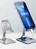 Muzisn Universal Foldable Desk Phone Holder Mount Stand For iPhone 12 13 14 15 16 Phone Holder Tablet Desktop Metal Holder