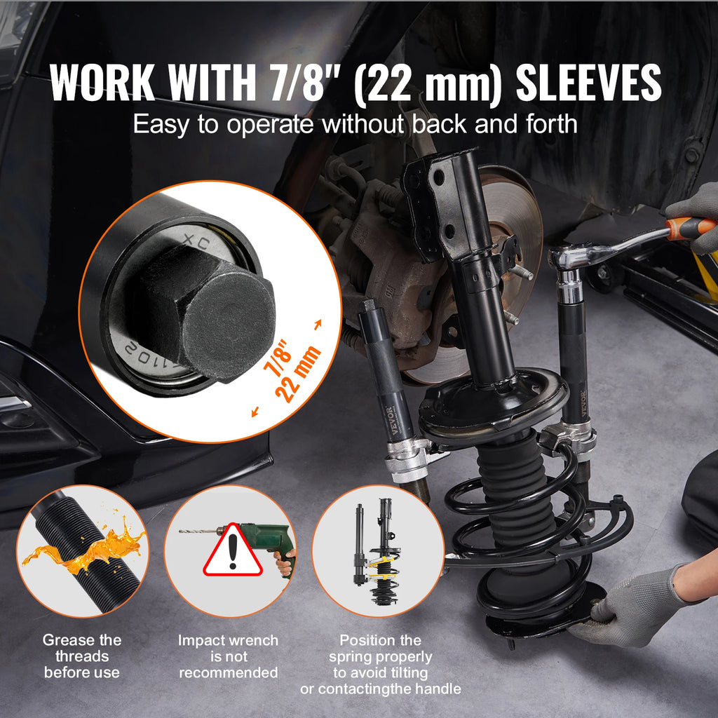 SucceBuy Coil Spring Compressor Tool 2pcs Heavy Duty  Strut Spring Compressor Set 2646 lbs Strut Spring Compressor for Truck ATV