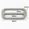 2-10Pcs 20-38mm Stainless Steel Bag Strap Buckles Tri-Glide Slider Ring Buckle Garment Belt Clip Clasp Adjuster Hook Accessories