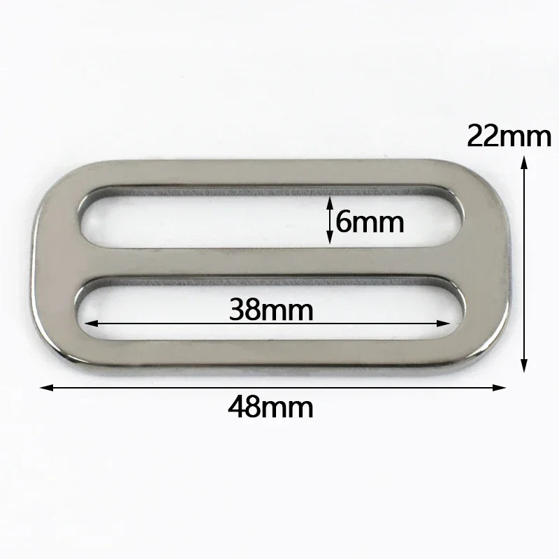 2-10Pcs 20-38mm Stainless Steel Bag Strap Buckles Tri-Glide Slider Ring Buckle Garment Belt Clip Clasp Adjuster Hook Accessories