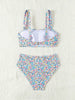 Sexy Floral Print Female Swimsuits Women Bikini 2025 Swimwear High Waisted Bikinis Sets Two Pieces Bandeau Bathing Suit Beahwear
