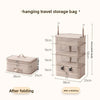 1pc Hanging Travel Clothes Storage Bag Large Capacity Underwear Storage Bag Business Trip Tourism Hotel Wardrobe Hanging Bag