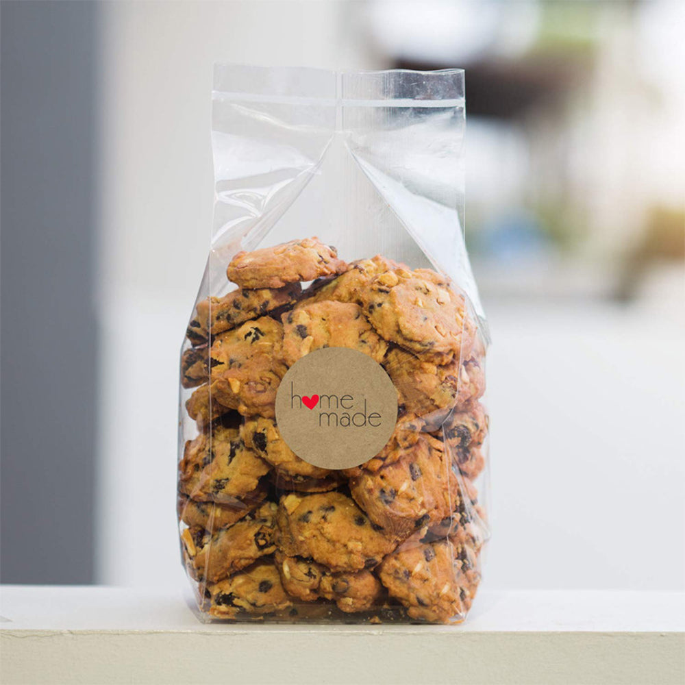 500pcs Vintage Kraft Paper Stickers Scrapbook Gift Stationery Label Stickers Handmade With Love Thank You For The Stickers