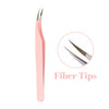 Fadvan Tweezers for Lashes Extension Fiber Tips Stainless Steel Makeup Tweezers Anti-static Free Print Your Logo