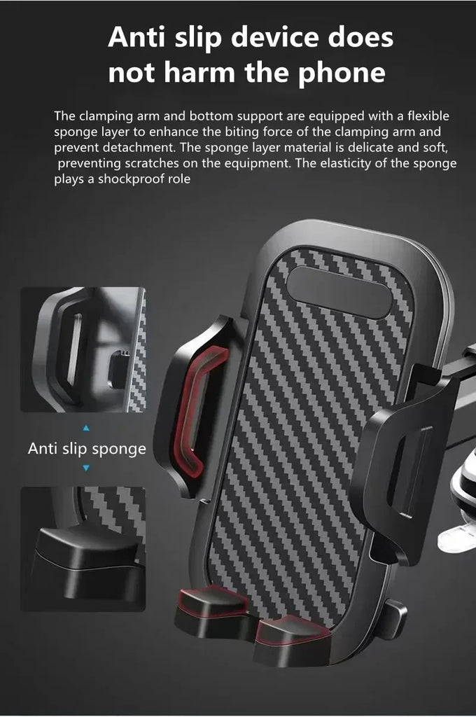 360° Windshield Car Phone Holder Car Dashboard Mobile Cell Support Bracket Universal Sucker for iPhone 16 15 14 Samsung Xiaomi