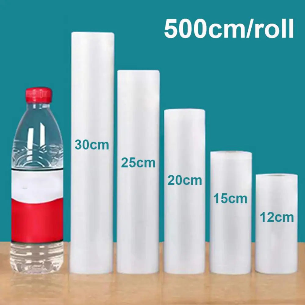 Food Vacuum Storage Packaging Bags for Vacuum Sealer Meat Fruit Vegetable Vacuum Packaging Bags 12/15/20/25/30cm 500cm/roll