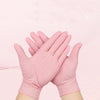 20/50/100PCS Pink Nitrile Gloves Disposable Latex Gloves Powder Free for Household Cleaning Beauty Salon Working Kitchen Gloves