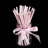 25PCS Party Straws For Juice Cocktails Smoothies Birthday Wedding Christmas Decorations Biodegradable Pink Paper Straws