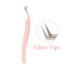 Fadvan Tweezers for Lashes Extension Fiber Tips Stainless Steel Makeup Tweezers Anti-static Free Print Your Logo