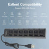 Switch Extension Hub 7-port USB2.0 Hub Computer USB Extension Hub One Drag Seven USB2.0 Splitter PC Laptop DesktopSwitch Extensi