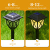 2pcs Led Solar Lawn Lights Outdoor Lamp Waterproof Warm Light Garden Courtyard For Walkway Path Villa Landscape Lights