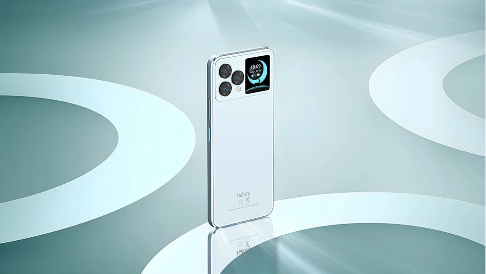 Cubot Hafury V1, Smartphone Android, 16GB RAM(8GB+8GB), 256GB ROM, Dual Screen, 64MP Camera, NFC, Global Version, Dual 4G Phone