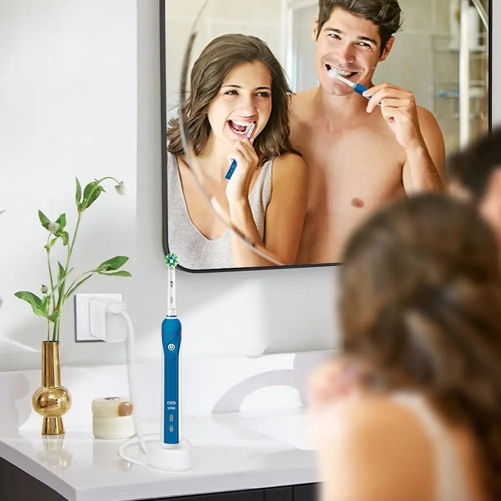 LISI USB Charger Fit for Oral-B Electric Toothbrush Safe Reliable Charging Base Compatible with Most Braun Electric Toothbrushes