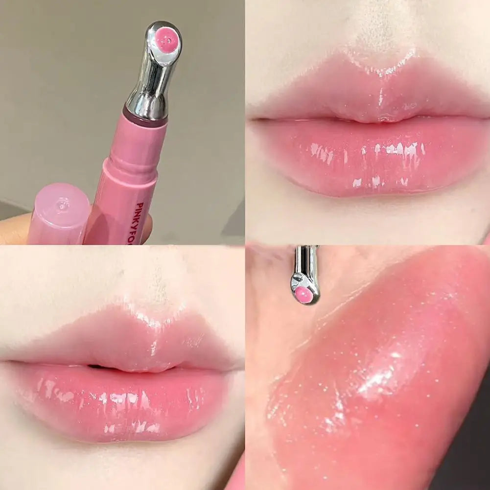 Lip Gloss Vitamin E Lip Serum, Hydrating & Plumping Tinted Lip Gloss, Moisturizing Lip Balm For Glossy Sheer, Smooth Lips