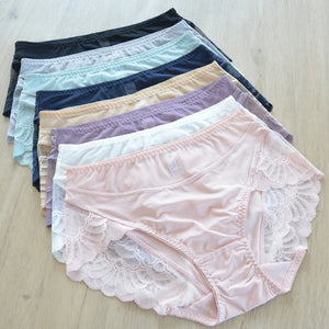 Plus size underpanties Fashion underwear Girl Briefs Pink Ladies Underpanty Comfortable Briefs Women's Panties Lingries