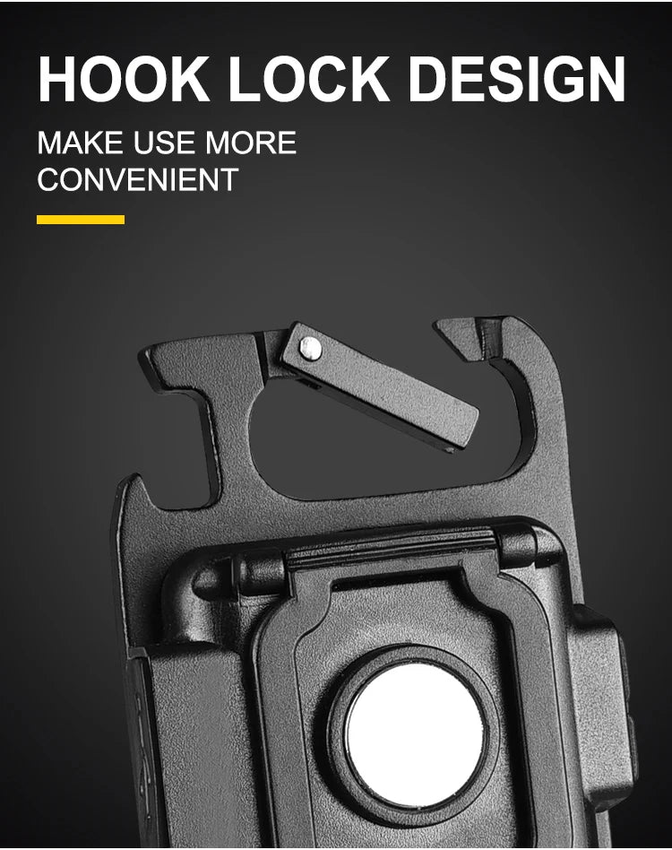 COB LED Mini Flashlight Super Bright EDC Keychain Light Outdoor Emergency Camping Pocket Lamp With Tail Magnet Corkscrew