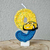 Mcqueen Candles Anime Cake Decor Theme 0-9 Number Candles Birthday Party Cake Topper Kids  Baby Shower  Gift Supplie