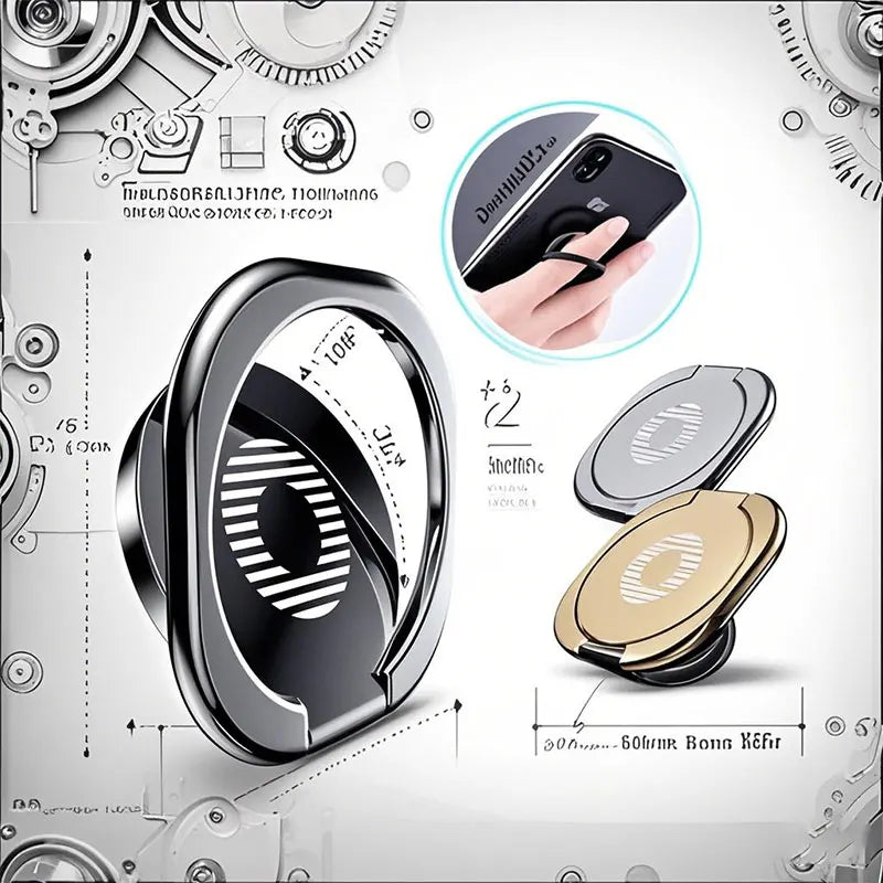 Mini 360 Degree Finger Ring Holder Metal Phone Stand Mount Smartphone Holder for Xiaomi Huawei iPhone Sangsung Mobile Phone