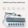 4/7 Ports LED High Speed USB 2.0 Hub 5Gbps Multi Ports USB Power Adapter Expander USB Splitter With Switch For Laptop Computer
