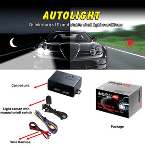 Automotive Headlight Automatic Controller, Automatically Turns the Lights On/Off When Entering a Garage or Tunnel with Dark or Bright Light, Headlight Controller with Quick Response, 12V Automatic Headlights Are the Best Acce
